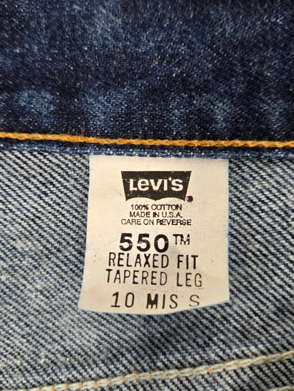 U.S.A. Vintage LEVI'S 550 High Rise Tapered Leg Iconic "Mom Jeans" Size MISS 10. - Picture 12 of 17